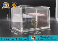 Transparent Plastic Playing Cards Carrier 8 Decks Cards Dealer Holder Factory Thickened Acrylic Drop Box