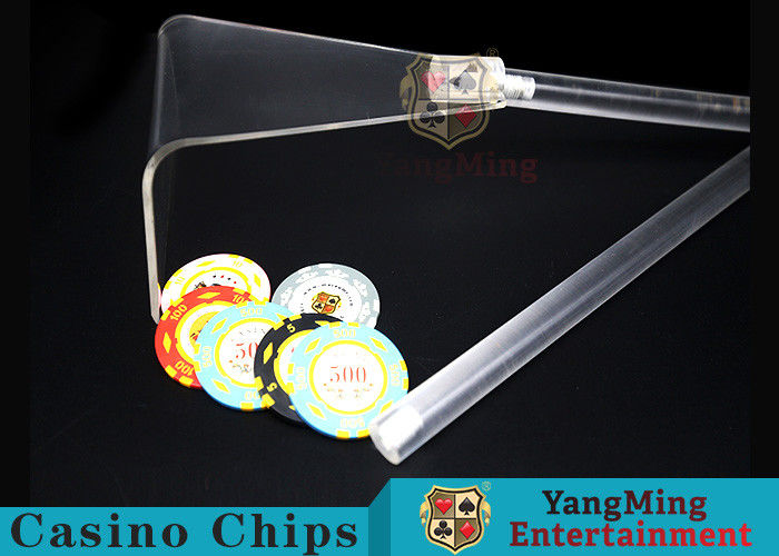 Adjustable Casino Game Accessories Poker Chip Rake Built In