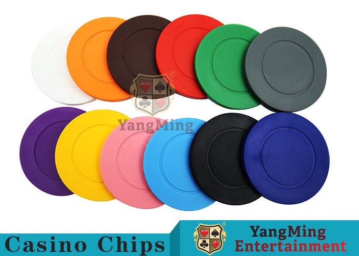 Roulette Dedicated / Solid Color ABS Poker Chips Can Be Custom or Print
