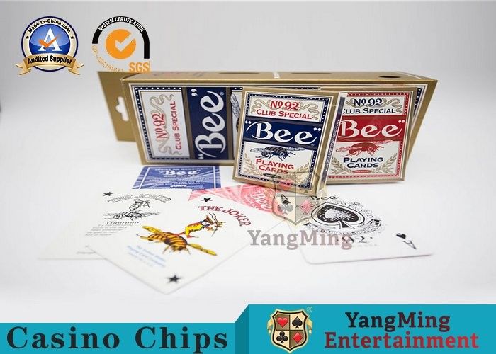 Original American Poker Club 92 Bee Casino Playing Cards With UV Black Core Paper