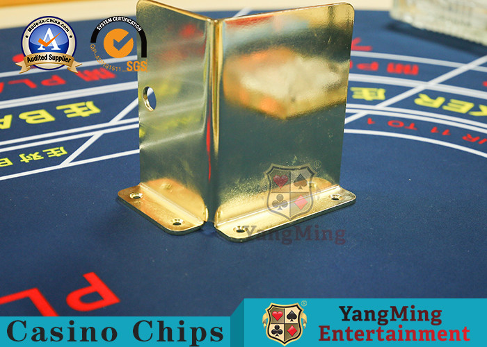 8 Deck Cards Brass Metal Acrylic Discard Holder Red Color Playing Card
