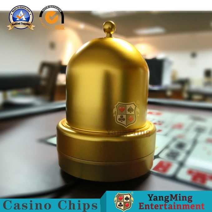 Dedicated Bright Gold Intelligent Electric Dice Cup Casino Table