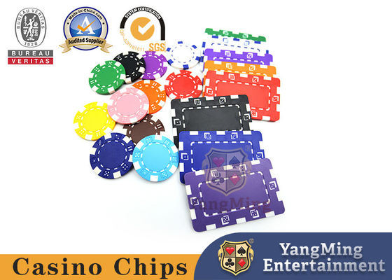 11.5g Brand New ABS Plastic Dice Code Texas Baccarat Casino Poker Multi-Color Chips