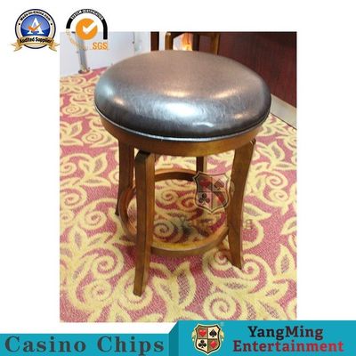 Solid Wood Swivel Bar Oak Casino Gaming Chairs PU leather