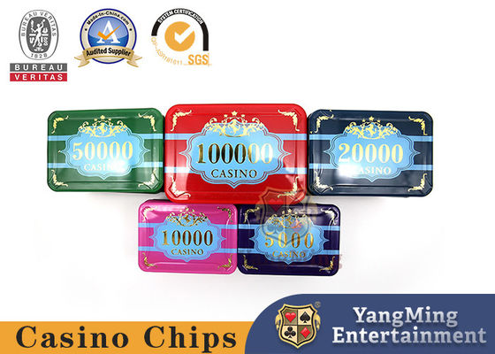 Anti Counterfeit Texas Holdem Acrylic Casino Poker Chip Set