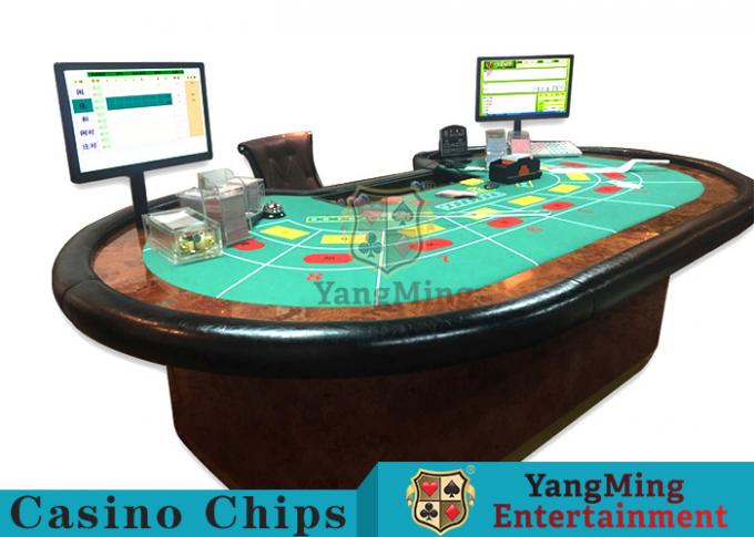 Custom RFID Casino Chips Grade 10 Person Electronic Poker Table With ...