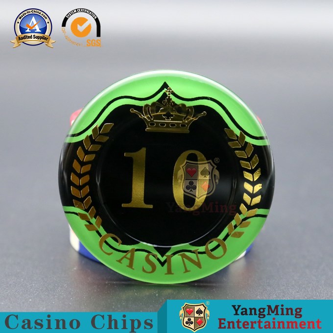 Customized Casino Poker Chips / Anti Counterfeiting Round Gambling Chips