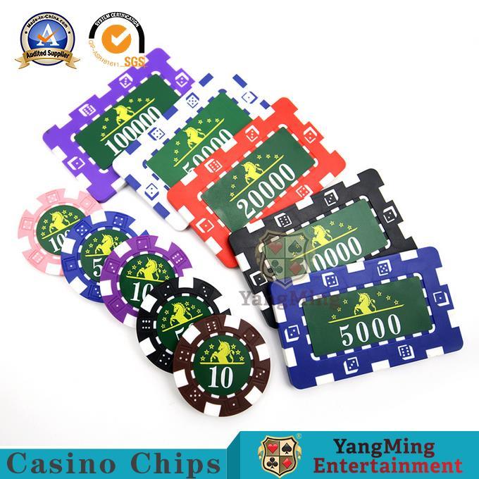 Gambling Ceramic Poker Club UV RFID Chips Set Of 760 Pcs With Box