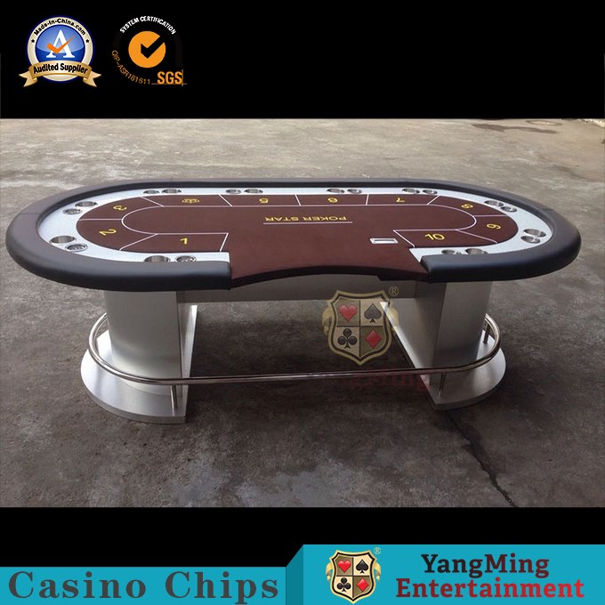 Custom Professional Casino Poker Table MDF + Wood + PU Material Durable