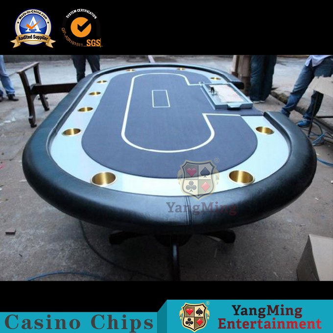 Custom Professional Casino Poker Table MDF + Wood + PU Material Durable