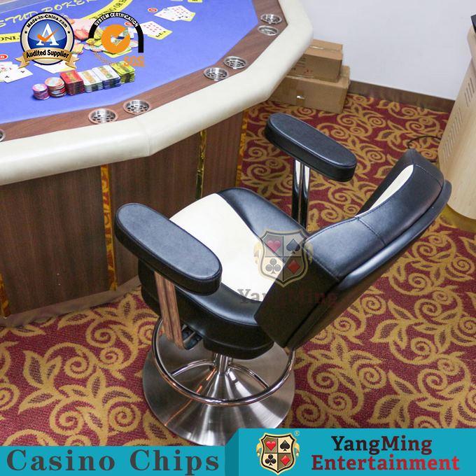 Luxury Casino Baccarat Gaming Chair / Adjustable Seat Height Poker Club