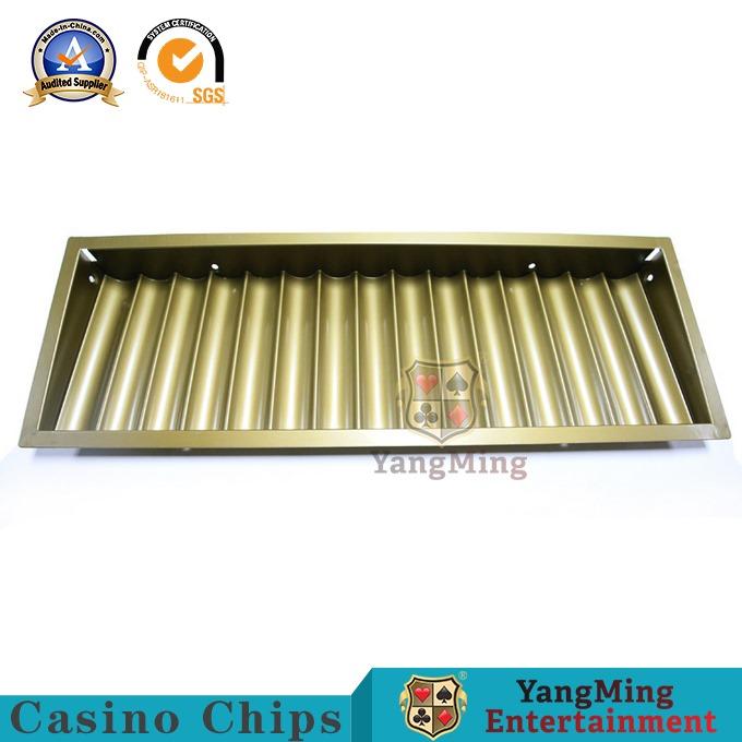Iron + Lacquer Material Casino Chip Tray / Poker Table Chip Tray Inserts