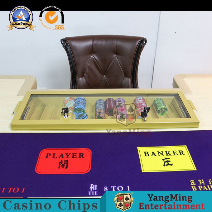 Macau Baccarat Gambling Poker Table / Fashion Dedicated RFID Poker Table