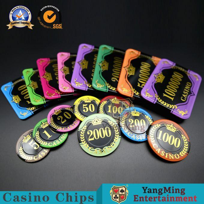 Gambling RFID Code Square Poker Chips / Personalized Rectangle UV 12g