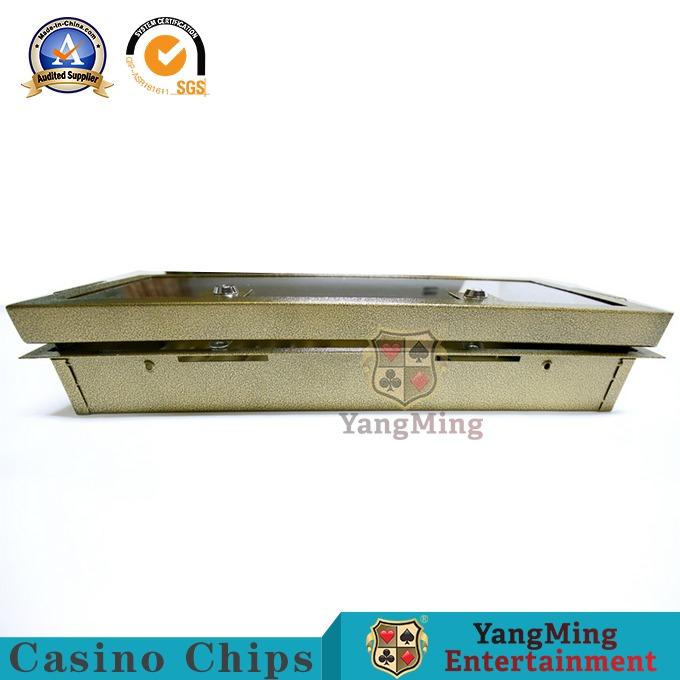 Metal Color Security Lock Casino Chip Tray Set Float Poker Table Chip
