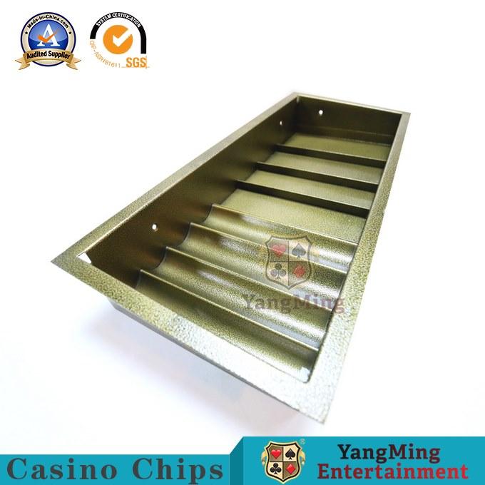 Metal Color Security Lock Casino Chip Tray Set Float Poker Table Chip