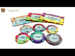 10g Club Customized Texas Poker Blackjack Desk Table Ceramic Chips Available for Customization