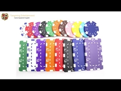 11.5g Plastic Fancy Blank Casino Poker Chips Without Pattern Customized Logo