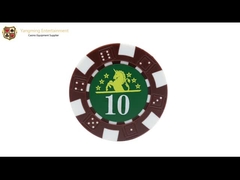 11.5g ABS Plastic Texas BlackJack Clay Casino Poker Chip Set With UV Mark And Case