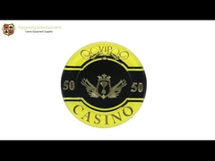 760 Piece Casino Poker Chip Set Acrylic Crystal Plastic Stamping Personality Pattern