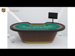 10 Persons High Quality Poker Table Solid Wood Baccarat Gambling Table For Sale