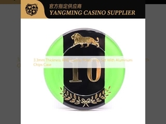 3.3mm Thickness RFID Casino Poker Chip Set With Aluminum Chips Case