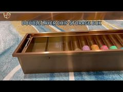 CT23Customizable Metal Chip Tray – High-Quality Casino Chip Storage Tray