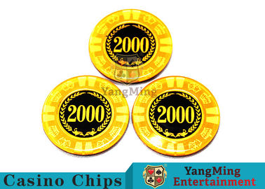 Round Shape RFID Casino Chips / Casino Poker Chips With Good Wear Resistance