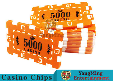 Custom Design Cheap Casino Poker Chips , ABS Plastic Numbered Poker Chips 