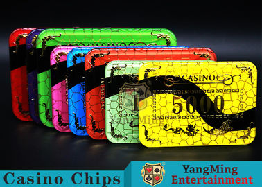 3.3mm Thickness Acrylic Casino Poker Chips With 11 Kind Of Colors to Choose