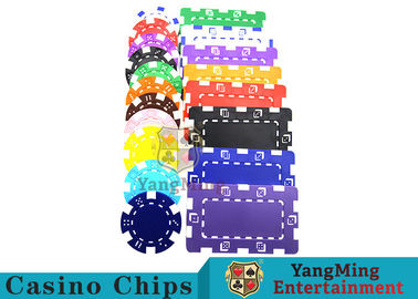 11.5g - 32g Clay Poker Chips With Sticker With Unique Dice Fancy Mold Design