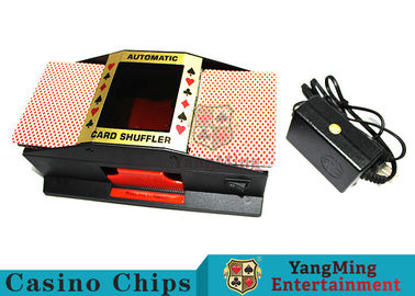 Black Color Durable Mechanical Card Shuffler Humane Design With Metal Materials
