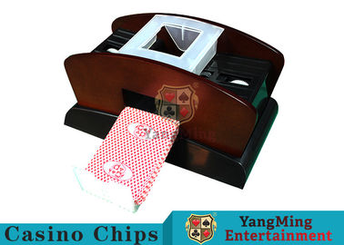 Electric Wood Card Shuffler / Casino Card Shuffler With Power Batteries