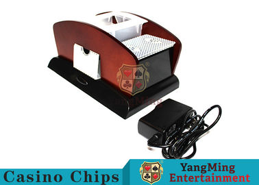 Electric Wood Card Shuffler / Casino Card Shuffler With Power Batteries