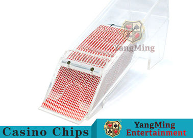 5 - 7mm Thickness Casino Card Shoe ,  Playing Card Dealer Shoe With Mirror