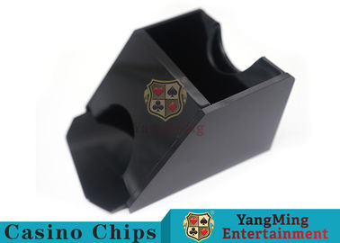 Black Color Gambling Dedicated Casino Card Shoe , One Deck Shoe For Poker Cards