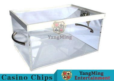 New Style Luxury Poker Discard Holder With Two Metal Handle Easy To Carry YM-DH05