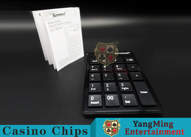 Black Color Baccarat Gambling Systems 2.4G USB Wireless Numeric Keypad