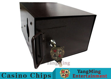 Luxury Lockable Cash Box , High Precision Security Casino Cash Box With Double Lock