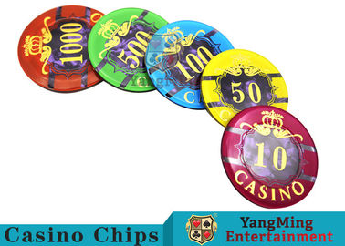 3.3mm Thickness Plastic Casino Poker Chip Set With 760pcs In An Inner Box