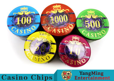 3.3mm Thickness Plastic Casino Poker Chip Set With 760pcs In An Inner Box