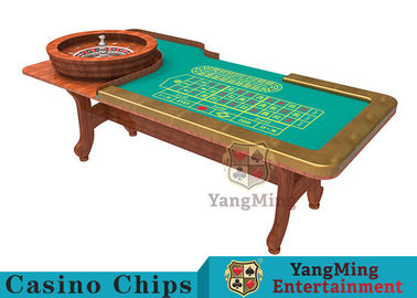 Wooden Collapsible Casino Card Table With Flame Retardant Tablecloth