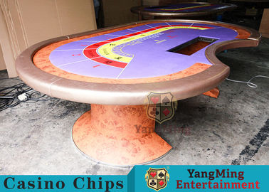 Durable Casino Poker Table , Wood Poker Table With Customized Grain Style