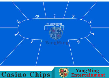 Flexible Three Card Roulette Table Layout With Velvet Suede Fabric Surface