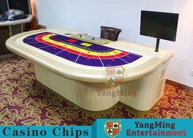 Entertainment Casino Poker Table For 9 Players 2600*1470*800mm