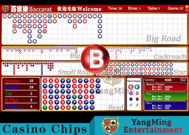 Baccarat Reslut Electronic System Casino Game Accessorries English Gambling Poker Table Software