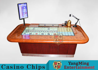 Standard Casino Sic Bo Luxury Casino Craps Poker Table / Electronic Poker Table