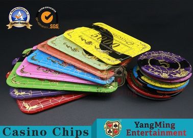 Casino Printable Acrylic Ultimate Poker Chips Jeton Diameter 81 * 56 / 94 * 66mm