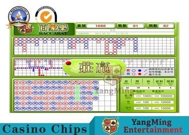 Indoor Casino Baccarat Min Max Board Limit Sign With Macau Standard Dedicated Baccarat System