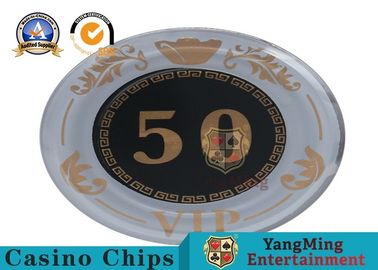Manufacturers Supply Acrylic Silk Screen 760 Crystal Chip Set With Aluminum Poker Chips Set Case